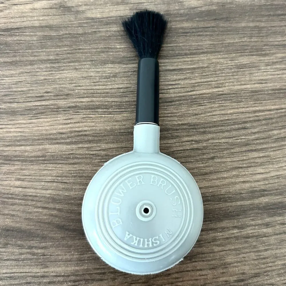 Blower Brush - Nishika - Grey - Rubber Bulb Air Brush for Camera Lenses